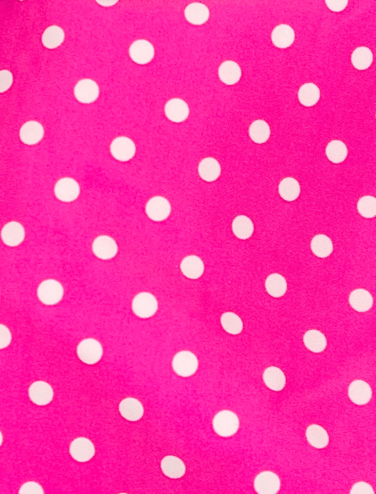 Lace Scrunch Butt Truly Enchanted Bikini - Hot Pink Polka Dot