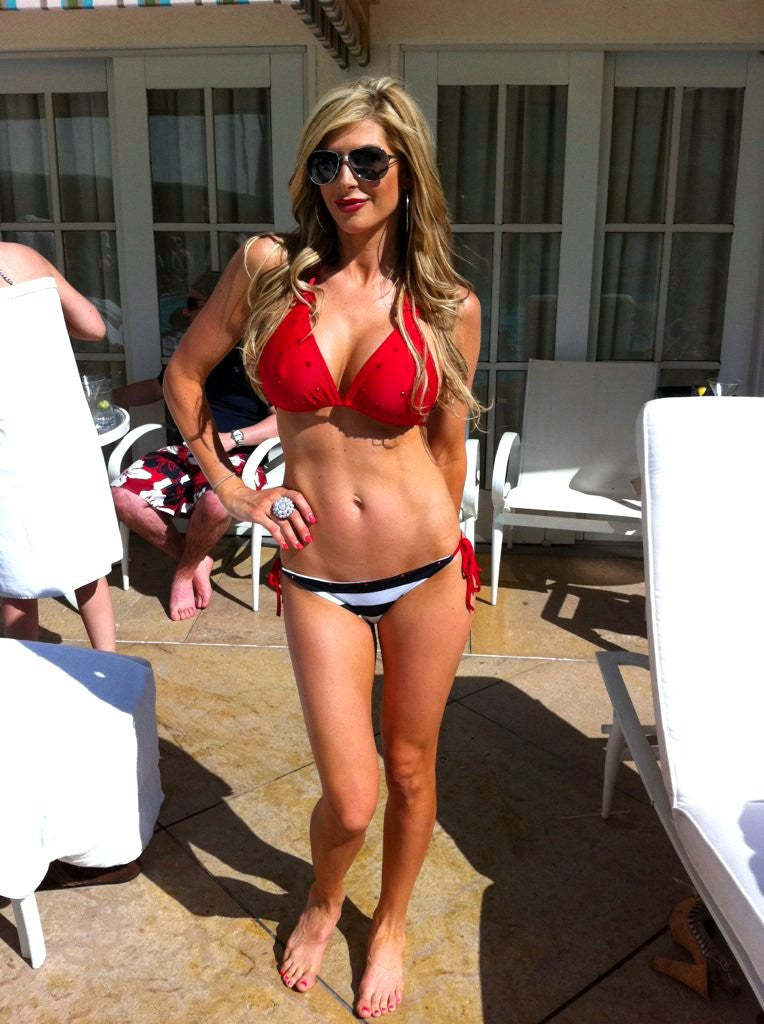 Sugar Baby Red Nautical Bikini (Seen on OC Housewife Alexis Bellino)