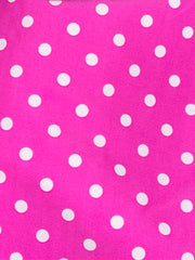 Lace Scrunch Butt Truly Enchanted Bikini - Hot Pink Polka Dot