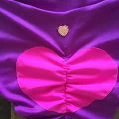 Heart High Waist Swimsuit Set - Purple Hot Pink